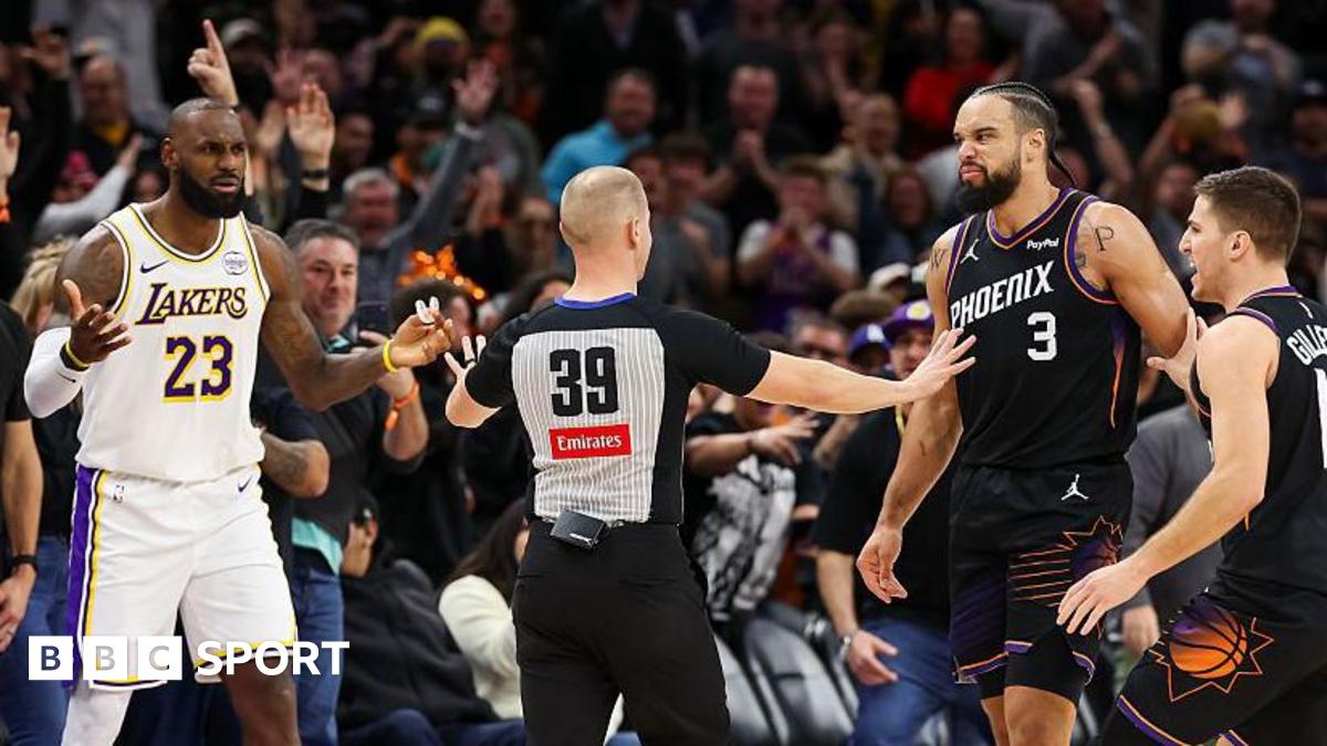 एनबीए: लेब्रोन जेम्स और डिलियन ब्रूक्स के बीच भिड़ंत, एलए लेकर्स ने फीनिक्स सन्स को हराया