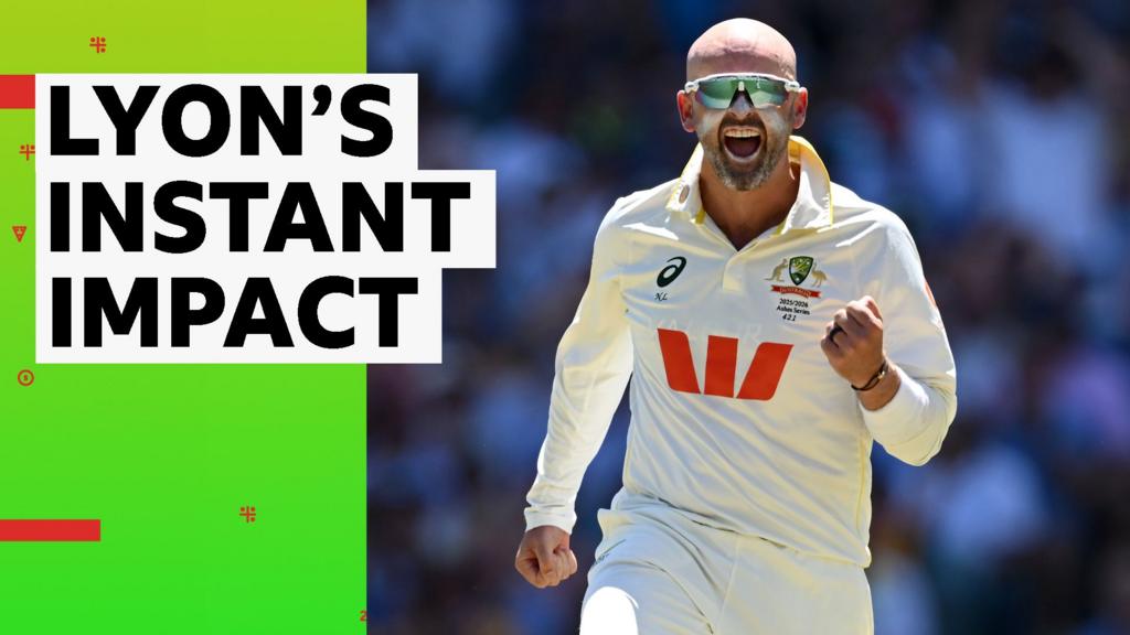 एशेज 2025 तीसरा टेस्ट – दूसरा दिन: ऑस्ट्रेलिया के नाथन लियोन ने एक ही ओवर में इंग्लैंड के ओली पोप और बेन डकेट को आउट किया