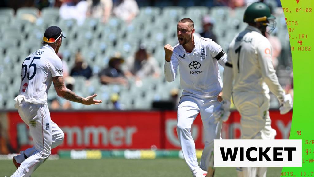 एशेज 2025 तीसरा टेस्ट – पहला दिन: एडिलेड में इंग्लैंड के विल जैक्स ने ऑस्ट्रेलिया के उस्मान ख्वाजा को 82 रन पर आउट किया