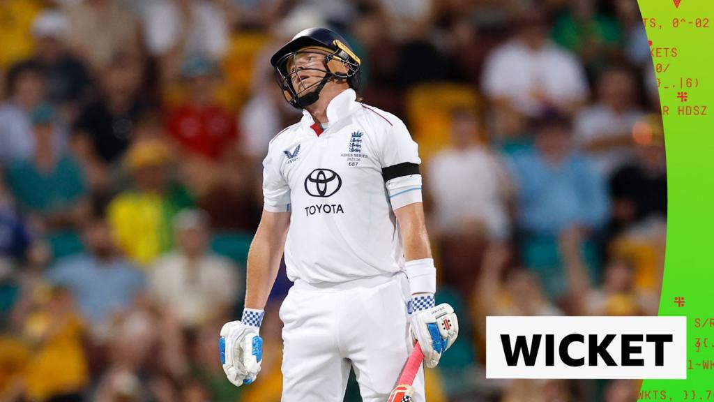 एशेज 2025 दूसरा टेस्ट – तीसरा दिन: इंग्लैंड के ओली पोप 26 रन पर ऑस्ट्रेलिया के माइकल नेसर द्वारा कैच और बोल्ड किए गए