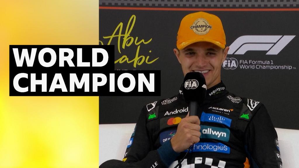 लैंडो नॉरिस: पहला एफ1 विश्व खिताब जीतने के बाद मैकलारेन कहते हैं, ‘मैंने अपना सपना पूरा कर लिया है।’