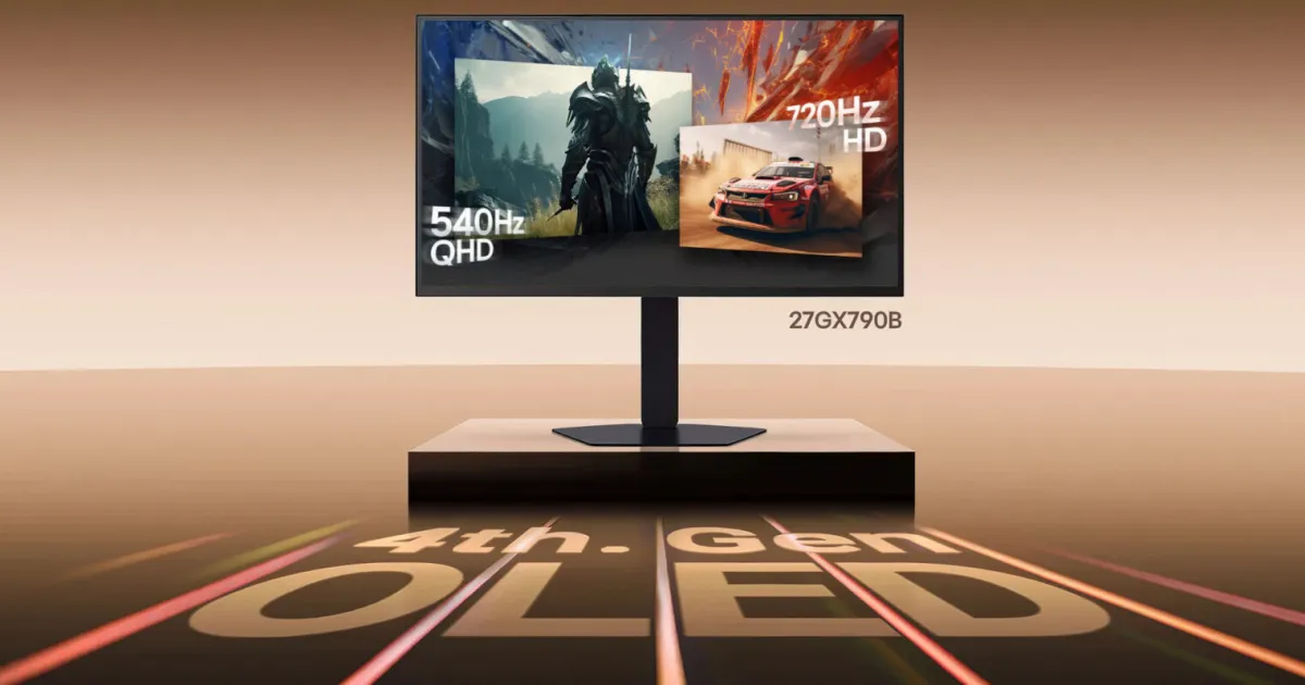 LG का सबसे तेज़ और सबसे चमकीला OLED गेमिंग मॉनिटर 9.99 है