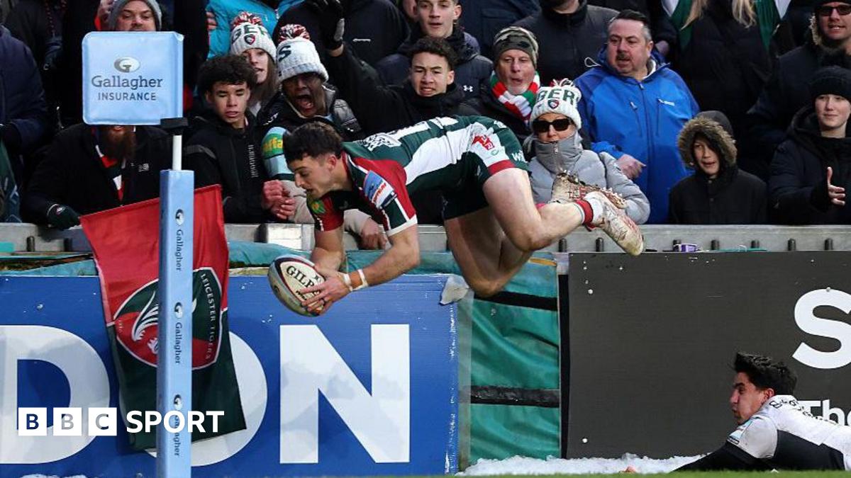 लीसेस्टर 36-28 सारासेन्स: एडम राडवान ने टाइगर्स को दोगुना बढ़त देकर प्ले-ऑफ स्थानों के करीब पहुंचाया