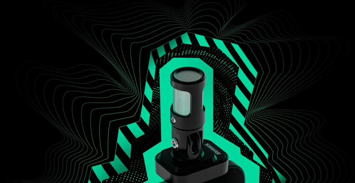 श्योर एमवी88 यूएसबी-सी स्टीरियो माइक सीधे आपके फोन पर माउंट होता है