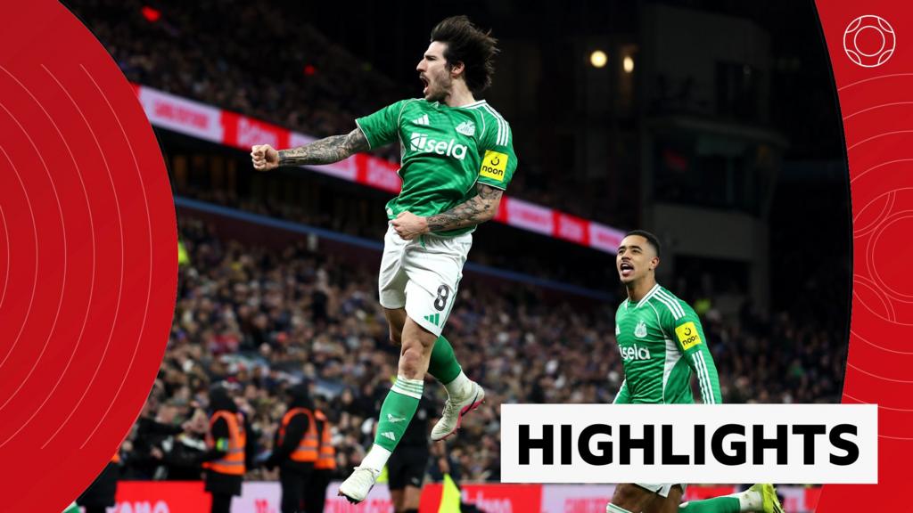 एफए कप के मुख्य आकर्षण: एस्टन विला 1-3 न्यूकैसल यूनाइटेड