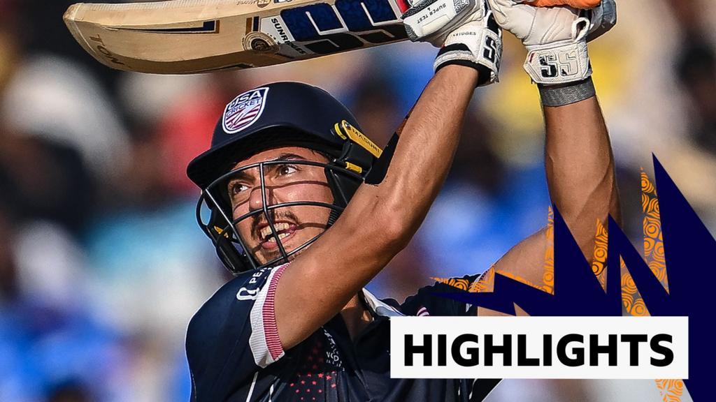 पुरुष टी20 विश्व कप हाइलाइट्स: संयुक्त राज्य अमेरिका बनाम नामीबिया